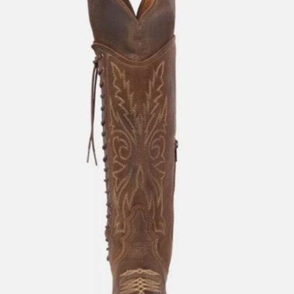 Size 10 Womens Freebird Wesley Tall Brown Western Cowboy Boots-NEW IN BOX! - Picture 5 of 12